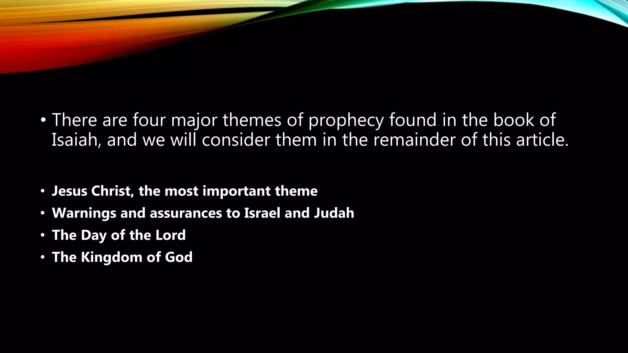 The prophet isaiah PPTX