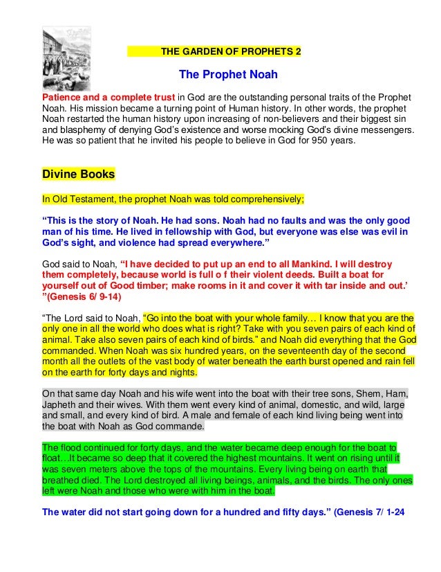 The Prophet Noah
