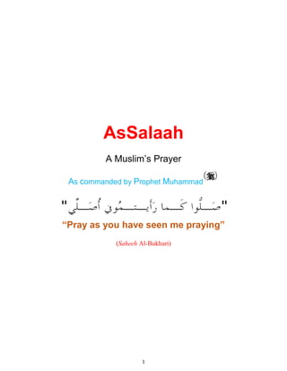 As Commanded The Prophet's ﷺ Prayer From The beginning To The End As Though You See ...