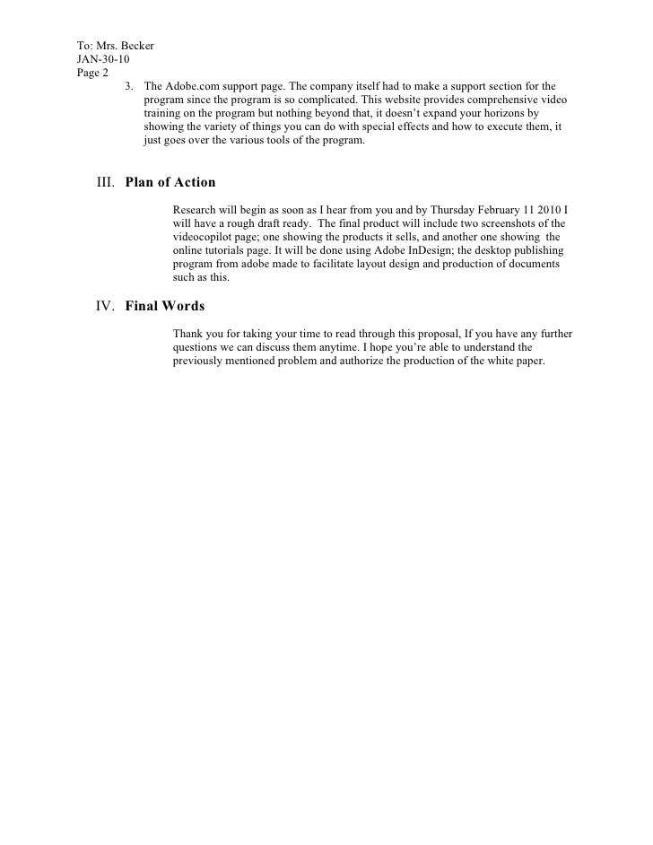 White Paper Proposal