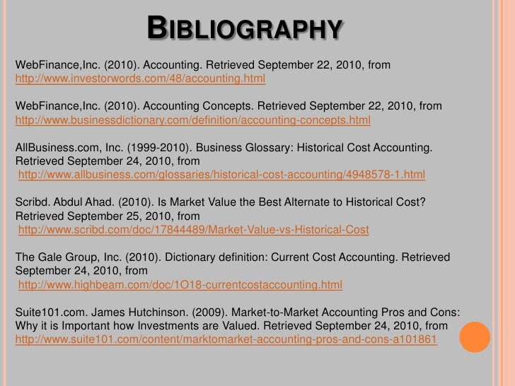 The pros and cons of current cost accounting slide