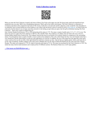 Fricks Picks The Pros And Cons Of Re-Thinking Museums | PDF