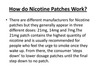 cigarette patch side effects The pros and cons of using nicotine patches
