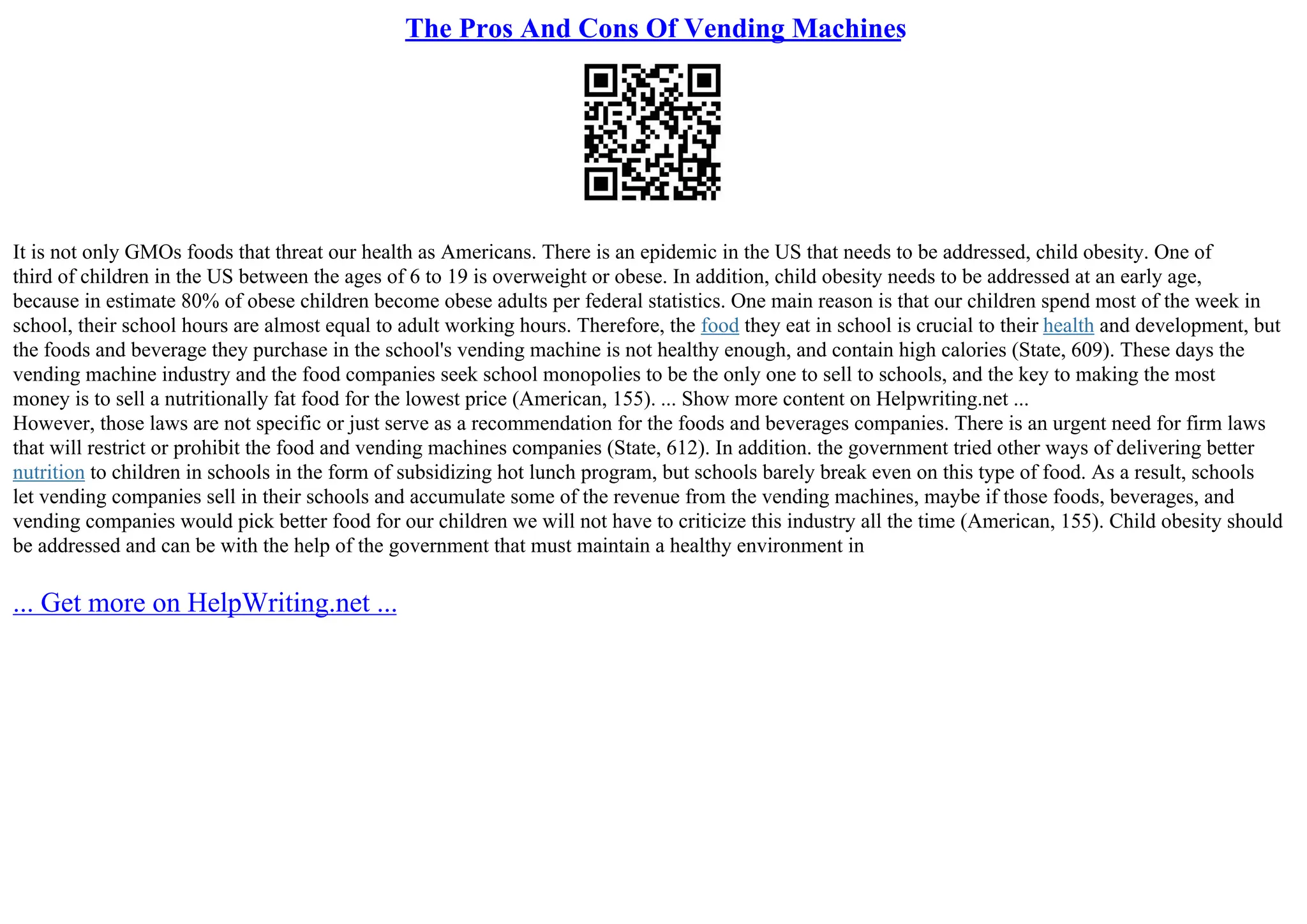 The Pros And Cons Of Vending Machines PPT