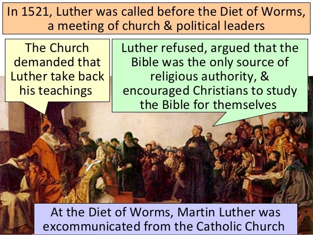 main result of the diet of worms 1521