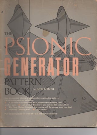 The psionic generator pattern book