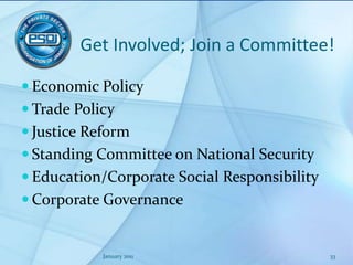 Flow President’s Breakfast ForaJanuary 201123