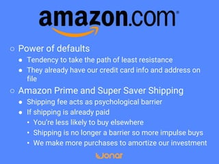Whether you know it or not…
Whether you like it or not…
…companies and systems are using
psychology to influence your
behaviour.
 