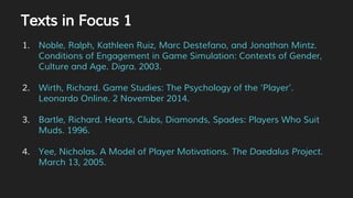 The Psychology of the Player & Game Character Design and Representation ...