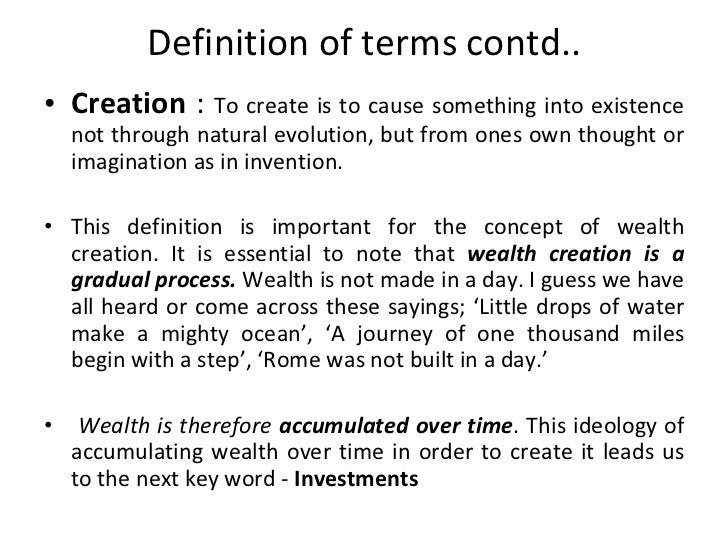 The psychology of wealth creation through investments