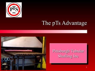 Your Logo
   Here


             The pTs Advantage



                 Pittsburgh Tubular
                     Shafting Inc

06/05/12                              1
 