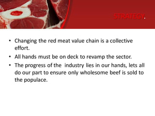 The public health importance of improving the red meat value chain | PDF