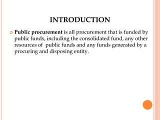 The Public Procurement process and Contract Management.ppt