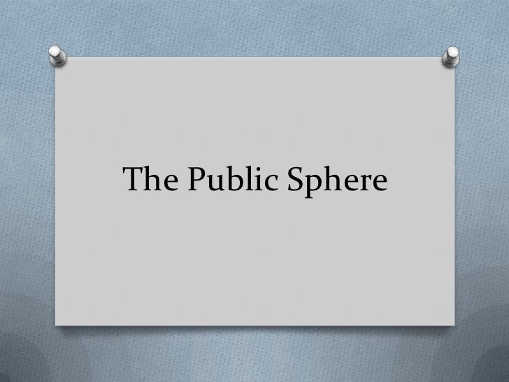 The public sphere