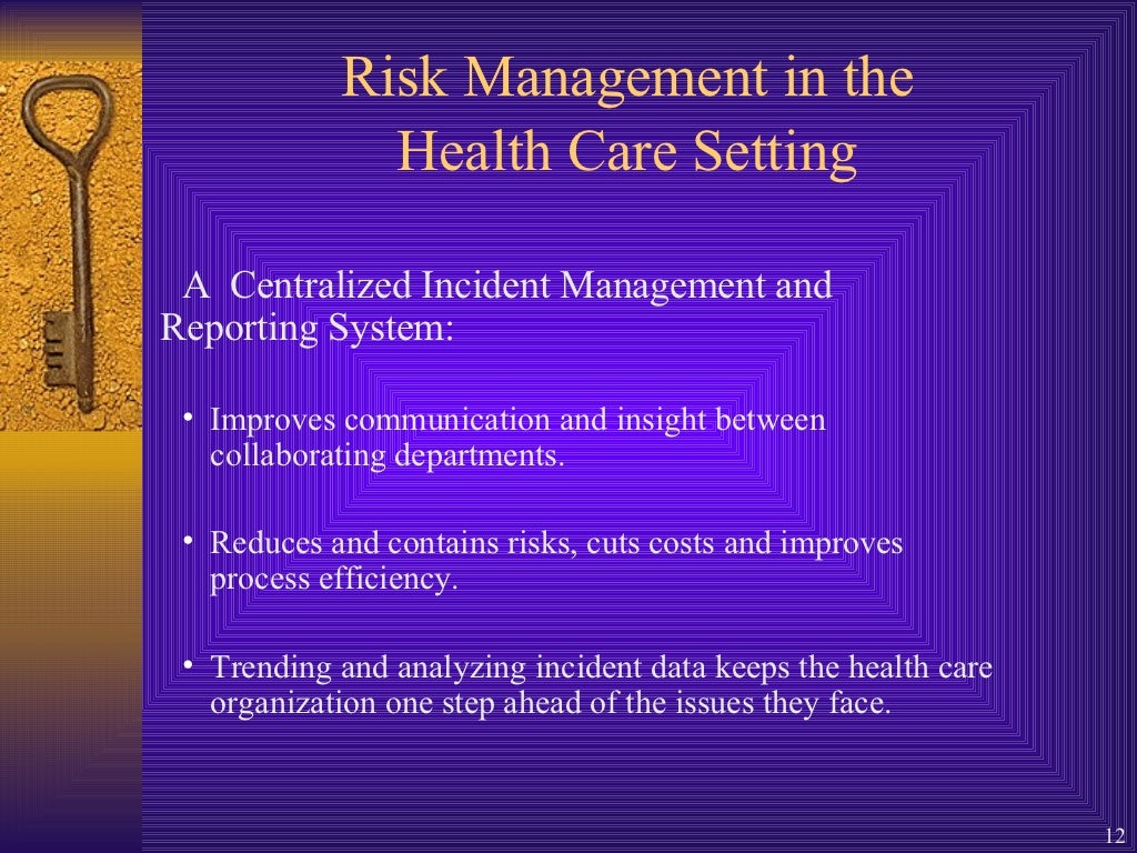 The Purpose And Goals Of Risk Management