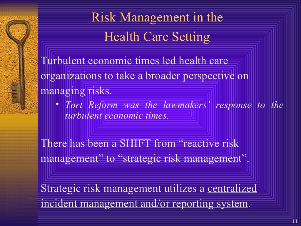 The Purpose And Goals Of Risk Management