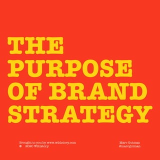 The Purpose of Brand Strategy