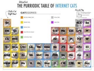 The PURRiodic Table of Internet Famous Cats