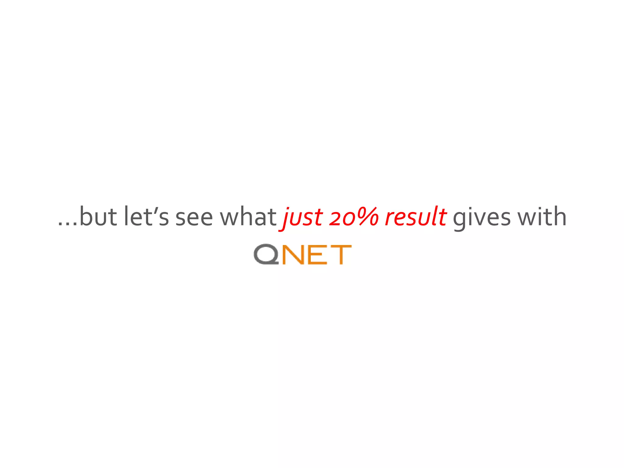 …but let’s see what just 20% result gives with
 