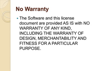 The q public license version 1.0 PPT