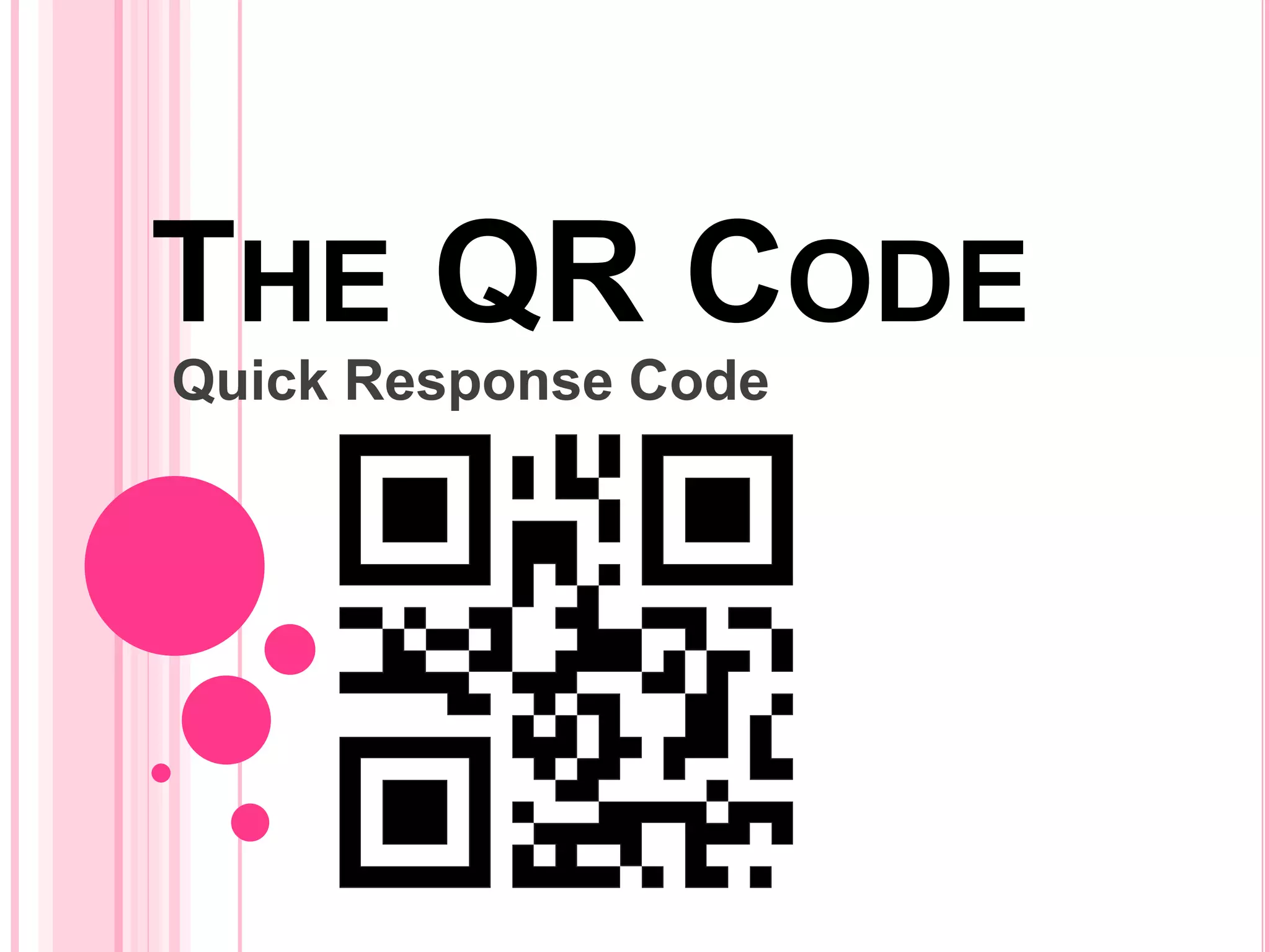 QR Code - Quick Response Code | PPT