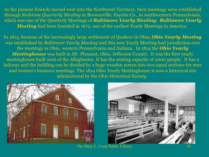 The Quakers In Waynesville, Ohio