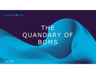 July 2021
THE
QUANDARY OF
BOMS
 
