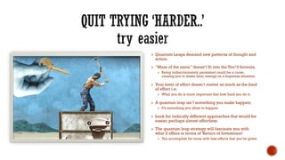 The Quantum Leap Strategy | PDF