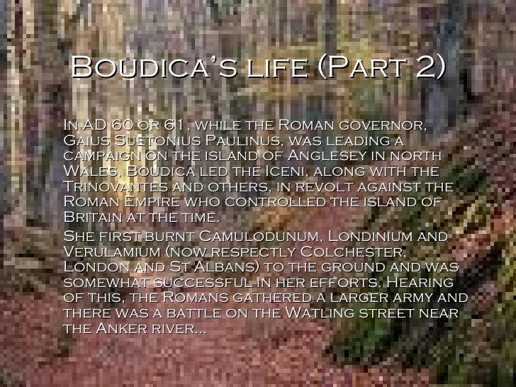 a biography of boudicas revolt Warrior women - boudica 1 important to people saying 'it's boudicca not boudica' it is acceptable both ways, so please just accept this and move on i was taught to spell it boudica in school in. a biography of boudicas revolt Warrior women - boudica 1 important to people saying 'it's boudicca not boudica' it is acceptable both ways, so please just accept this and move on i was taught to spell it boudica in school in.