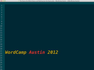 WordCamp Austin 2012
 