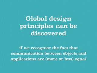 The quest for global design principles - PHP Benelux 2016