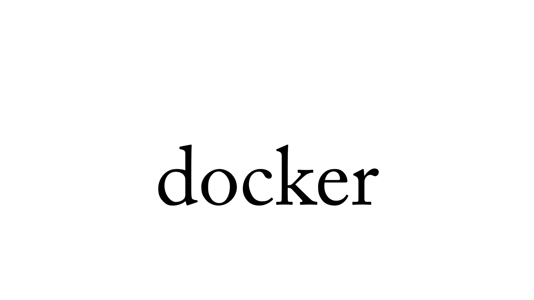 docker
 