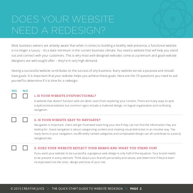 The Quick Start Guide to Website Redesign