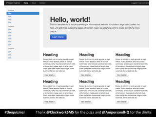 #thequizmcr 	
   	
  Thank	
  @ClockworkSMS	
  for	
  the	
  pizza	
  and	
  @AmpersandHQ	
  for	
  the	
  drinks	
  
 