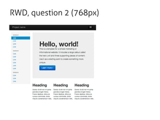 RWD, question 2 (768px)
 
