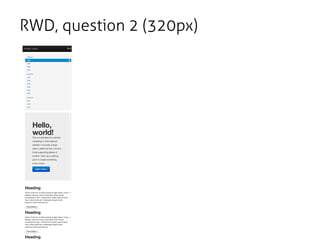 RWD, question 2 (320px)
 