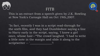 The Quiz That Lived - Mains