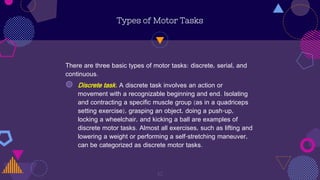 Simple Motor Task Examples Thera chap 1 lec 2 | PPTX