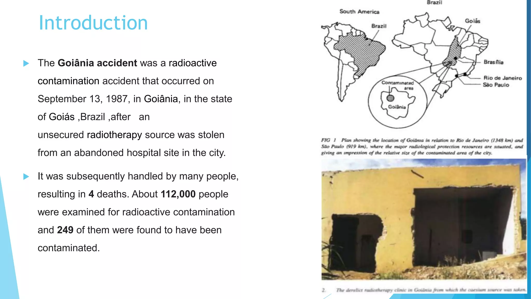 The Radiological accident in Goiânia | PPTX