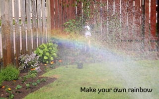 Make your own rainbow
 