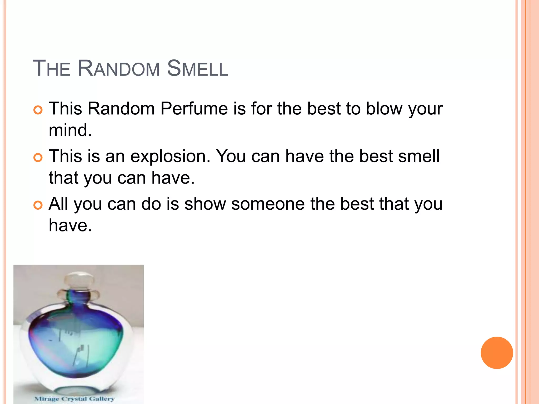 The random perfume PPT
