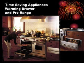 Time Saving Appliances
Warming Drawer
and Pro-Range
 