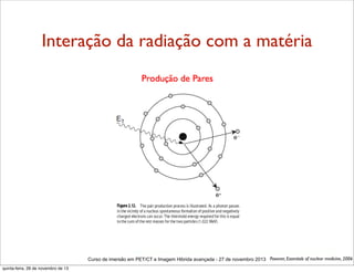 Interação da radiação com a matéria

Curso de imersão em PET/CT e Imagem Hibrida avançada - 27 de novembro 2013 Powsner, Essentials of nuclear medicine, 2006
quinta-feira, 28 de novembro de 13

 