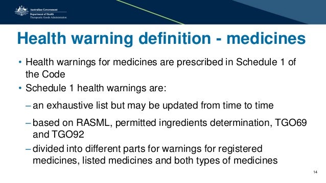 TGA presentation: Therapeutic Goods Advertising Code (No ...