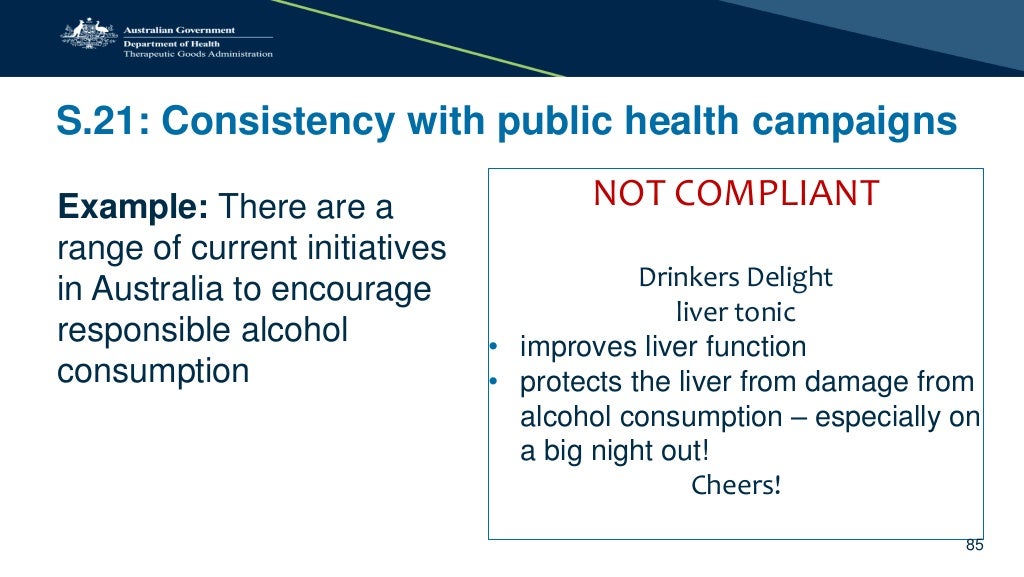 TGA presentation: Therapeutic Goods Advertising Code (No ...