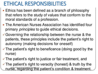 ETHICAL RESPONSIBILITIES
 