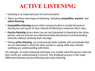 Restating Communication Mastering Therapeutic Communication in Nursing Practice | PPTX