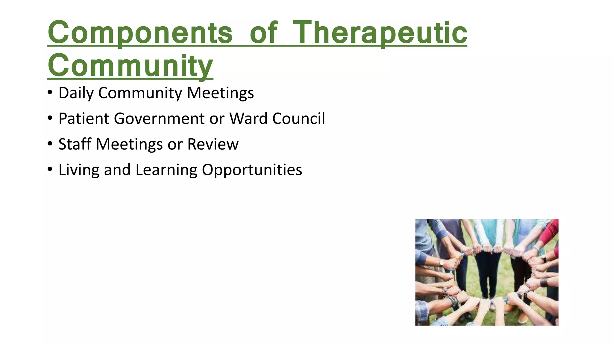 Therapeutic community | PPTX