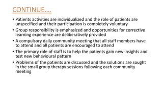Therapeutic community | PPTX