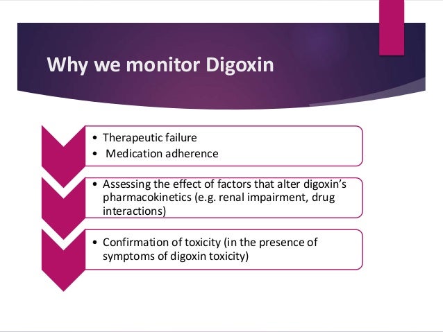 Digoxin Therapeutic Drug Class